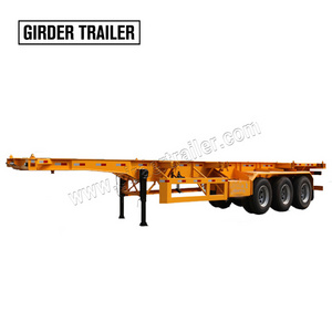 New or used trailer and chassis 3 axles 40 foot 48 ft 53 ft reefer fixed shipping container skeletal semi trailer for sale