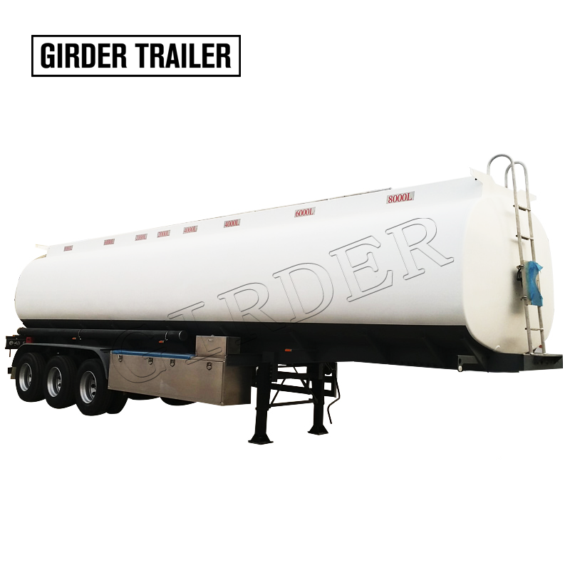 Truck tractor 420ph 55000L 333 round water tank semi trailer with pump