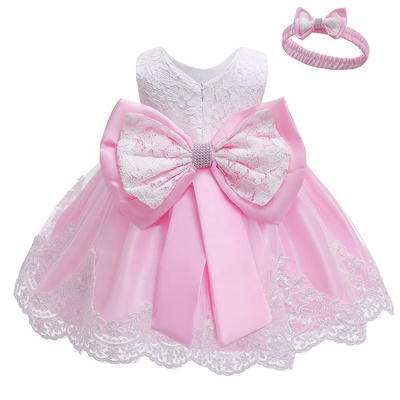 Summer Baby Girl Clothes Ball Gown Princess Dress  0-6 years Infant Formal Birthday Baptism Party Kids Flower Girl Dresses