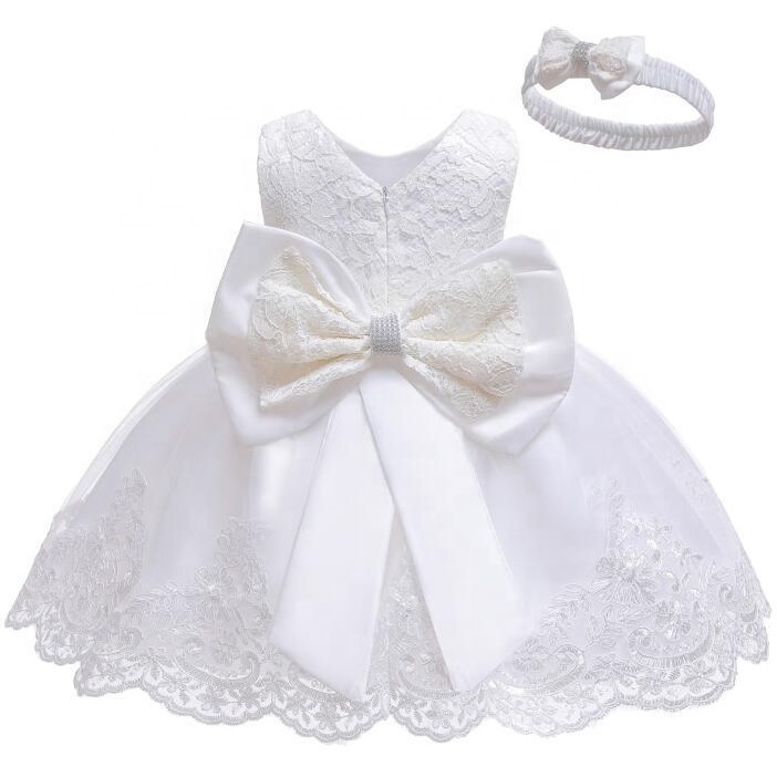 Summer Baby Girl Clothes Ball Gown Princess Dress  0-6 years Infant Formal Birthday Baptism Party Kids Flower Girl Dresses