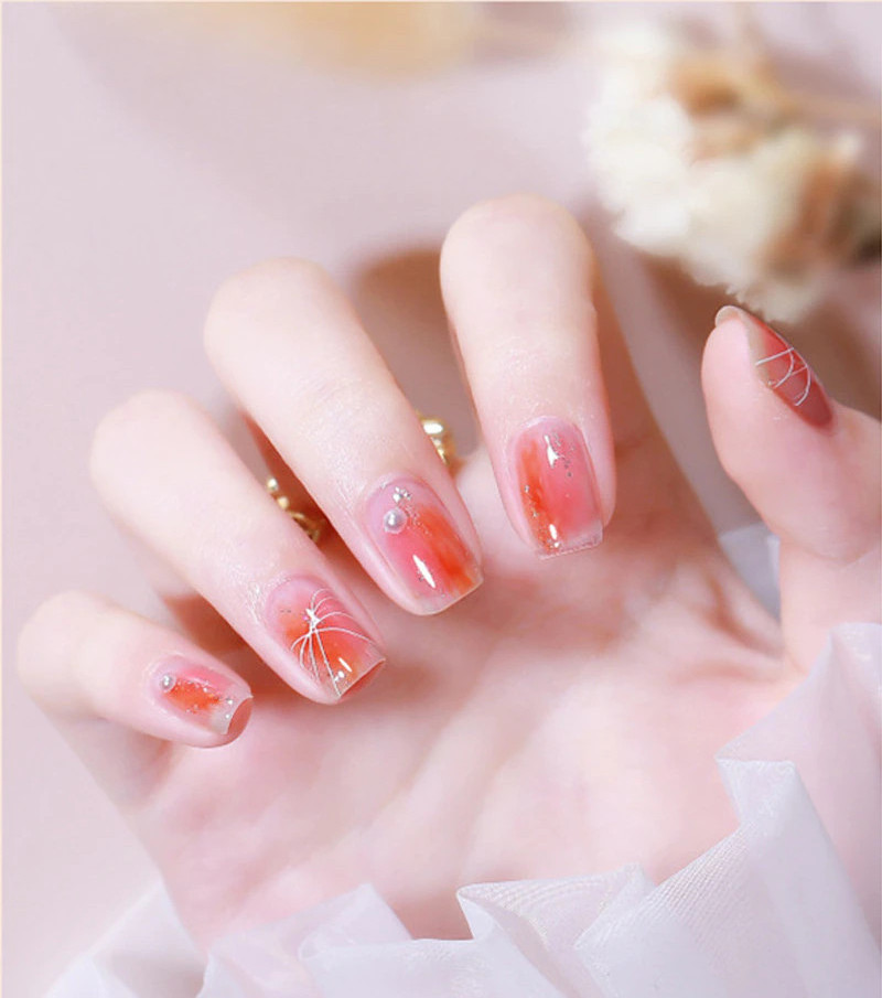 GS Girlsgel Free Sample Wholesale Nail Supplies Nail Painting Hema Free Uv Gel Soak Off Nail Glue Marble Blooming Gel