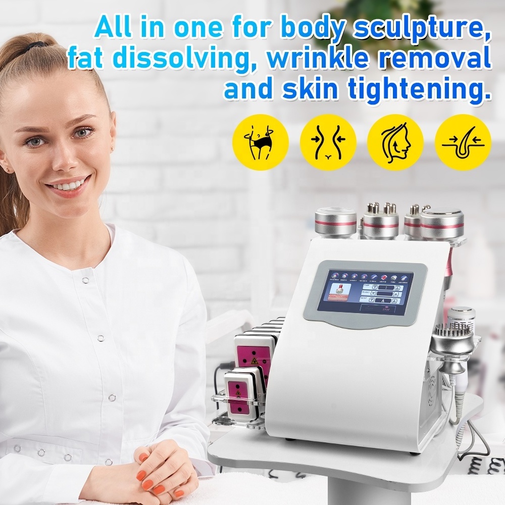 2022 new portable 9 in1 kim8 bio lipo laser liposuction 9 en 1 40k especial cavitation rf vacuum kim 8 slimming system machine