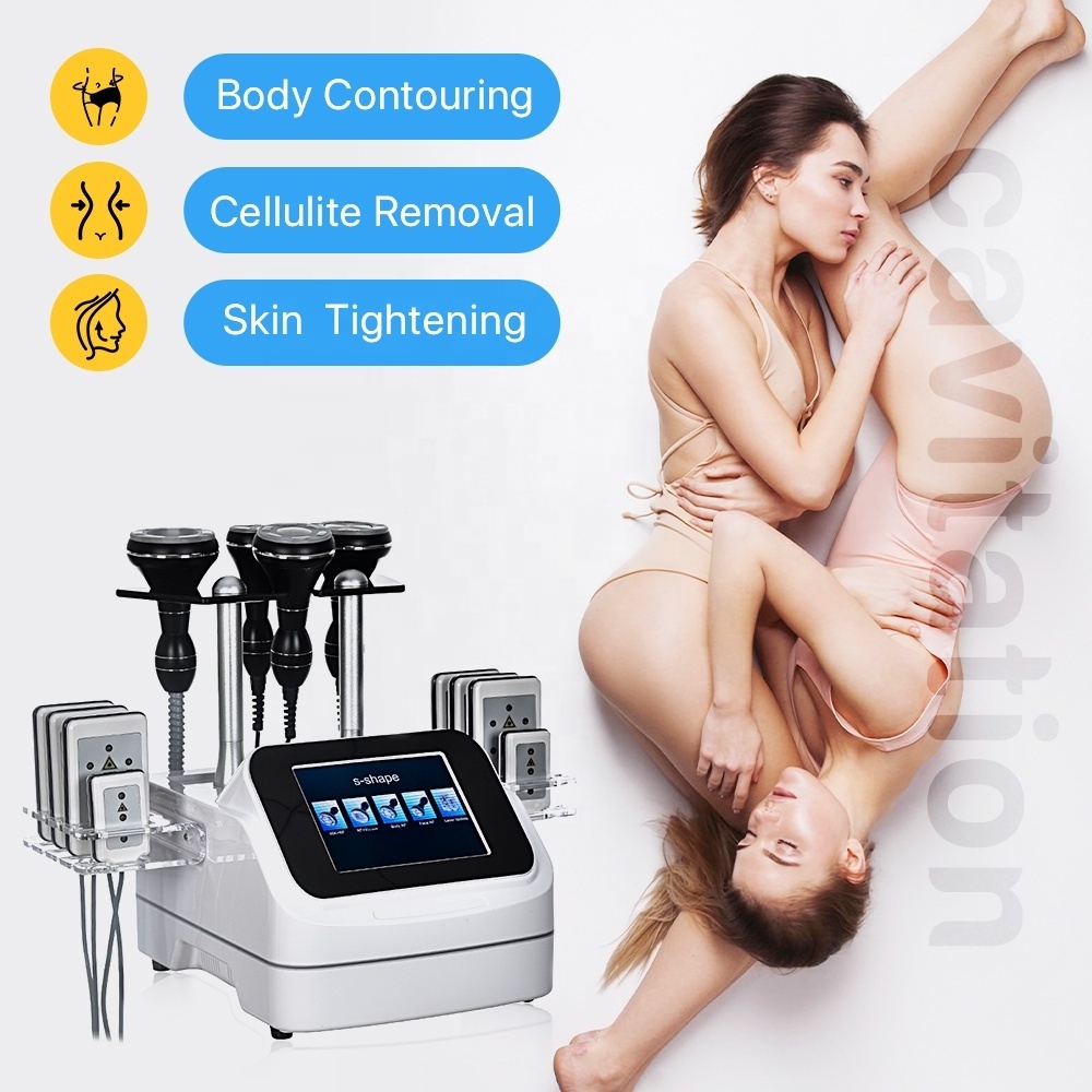 6in 1 custom 20k 20khz 25k 25khz 30 khz rf a ultrasound  3.0 ultrasonic 40k s shape cavitation machine