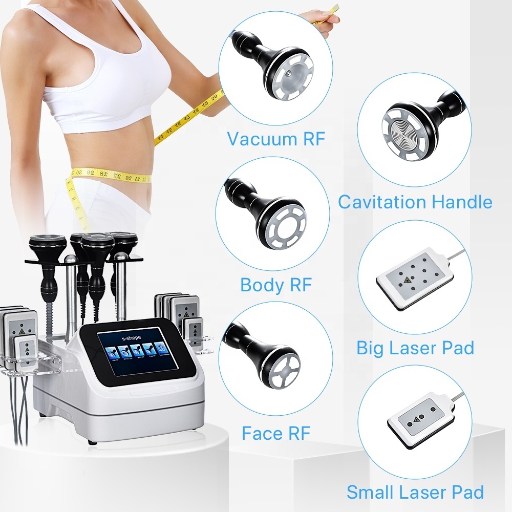 6in 1 custom 20k 20khz 25k 25khz 30 khz rf a ultrasound  3.0 ultrasonic 40k s shape cavitation machine