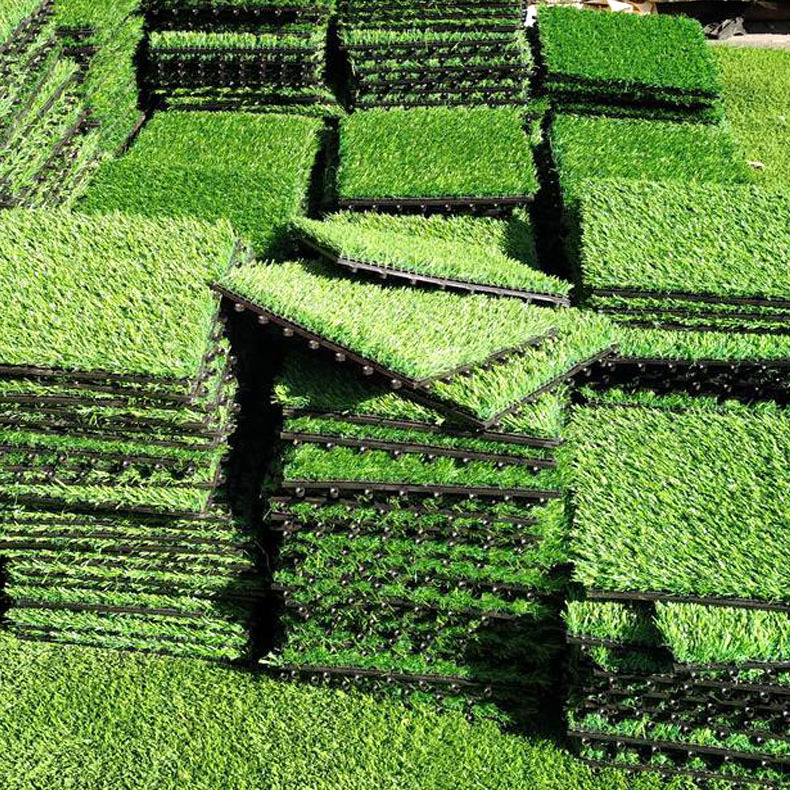 New Artificial Outdoor Plant Wall Turf Carpet Grass Tiles Interlocking