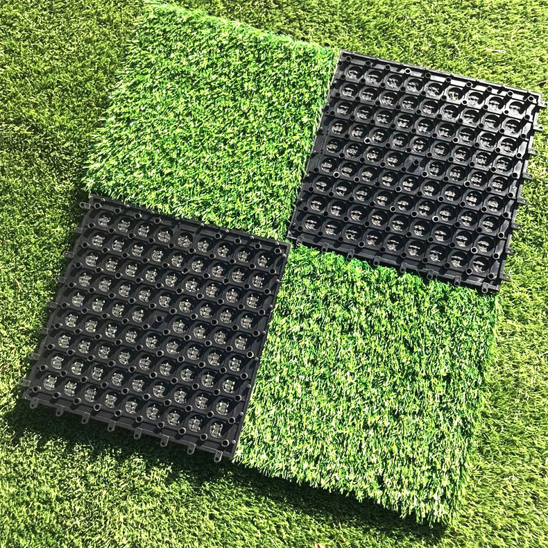 New Artificial Outdoor Plant Wall Turf Carpet Grass Tiles Interlocking