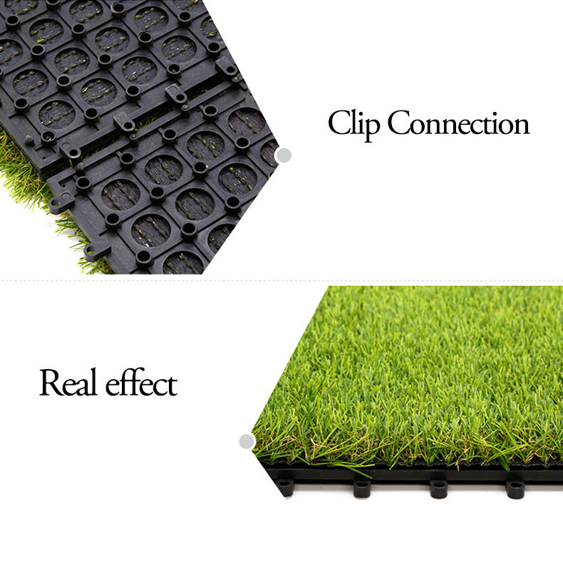 New Artificial Outdoor Plant Wall Turf Carpet Grass Tiles Interlocking