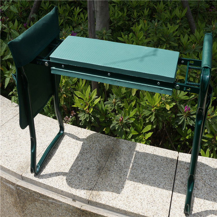 China Garden Supply - Foldable Garden Kneeler and Seat with Pouches - Soft EVA Foam Knee Pad Cushion