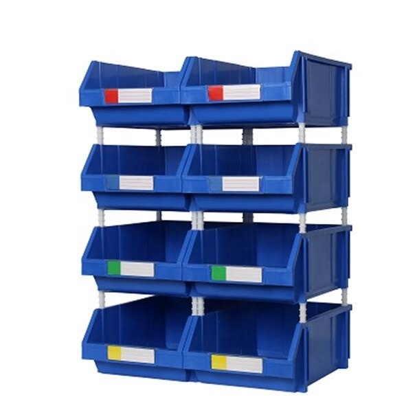 Warehouse stackable plastic parts picking screws nuts storage bins