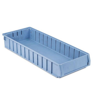 Plastic warehouse stackable storage shelf bins for spare parts