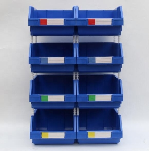 Warehouse stackable plastic parts picking screws nuts storage bins