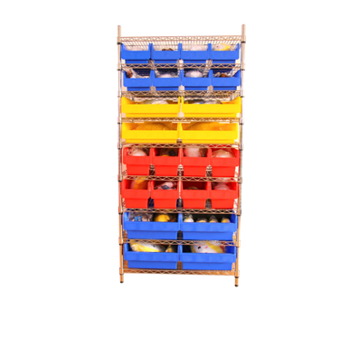 Utility Commercial warehouse corrosion resistant storage bin rack storage shelving