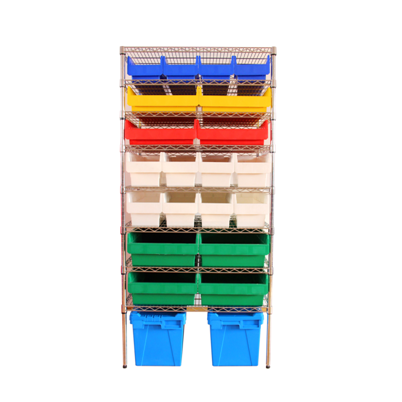 Utility Commercial warehouse corrosion resistant storage bin rack storage shelving