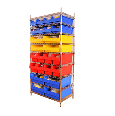 Utility Commercial warehouse corrosion resistant storage bin rack storage shelving