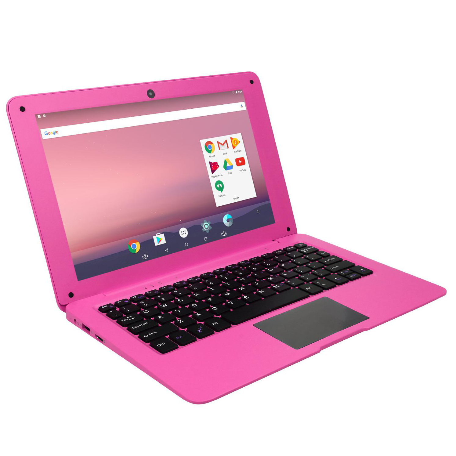 Notebook Pink 1280*800 Resolution Android 10.1 Inch Mini 16GB Laptops