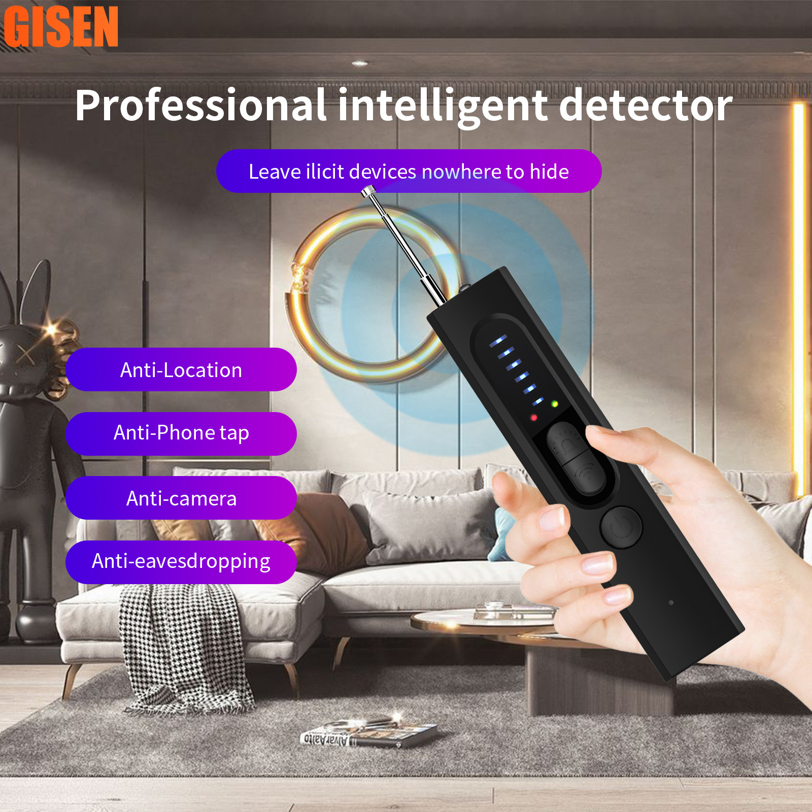 Detection And Positioning Signal Detector Strong Magnetic Anti Smart Equipment X13 GPS Camera Detector