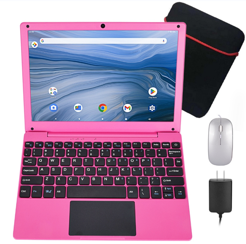 2024 High Quality Cheap Android 12 System 10.1 Inch College Students Mouse Keyboard 4GB+128GB Mini Computer Laptops