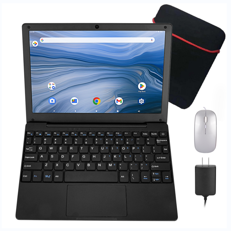 2024 High Quality Cheap Android 12 System 10.1 Inch College Students Mouse Keyboard 4GB+128GB Mini Computer Laptops