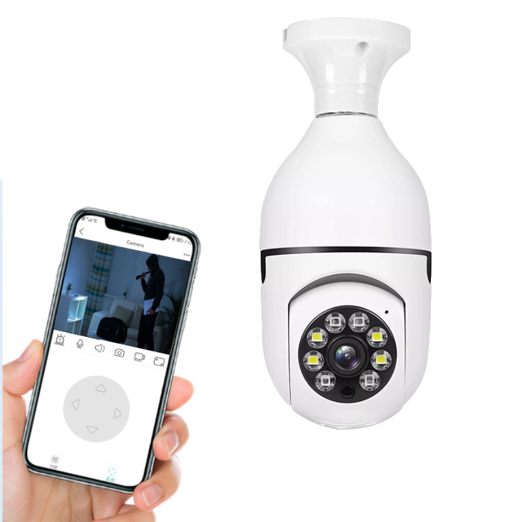 Hot 2MP A6 Bulb Surveillance Camera Night Vision Wireless WiFi Smart Security Camera IP Two Way Camera Audio for Indoor