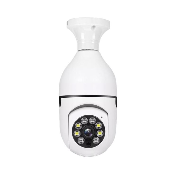 Video Camera Light Bulb 1080P Security Camera System with 2.4GHz WiFi 360 Degree Panoramic Wireless Home Surveillance Cameras