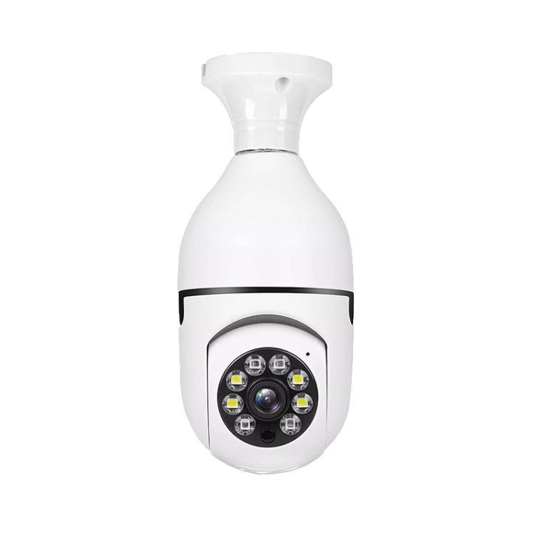 1080P Security Camera System 2.4GHz WiFi 360 Degree Panoramic Wireless Home Surveillance Cameras Indoor Video Camera Light Bulb