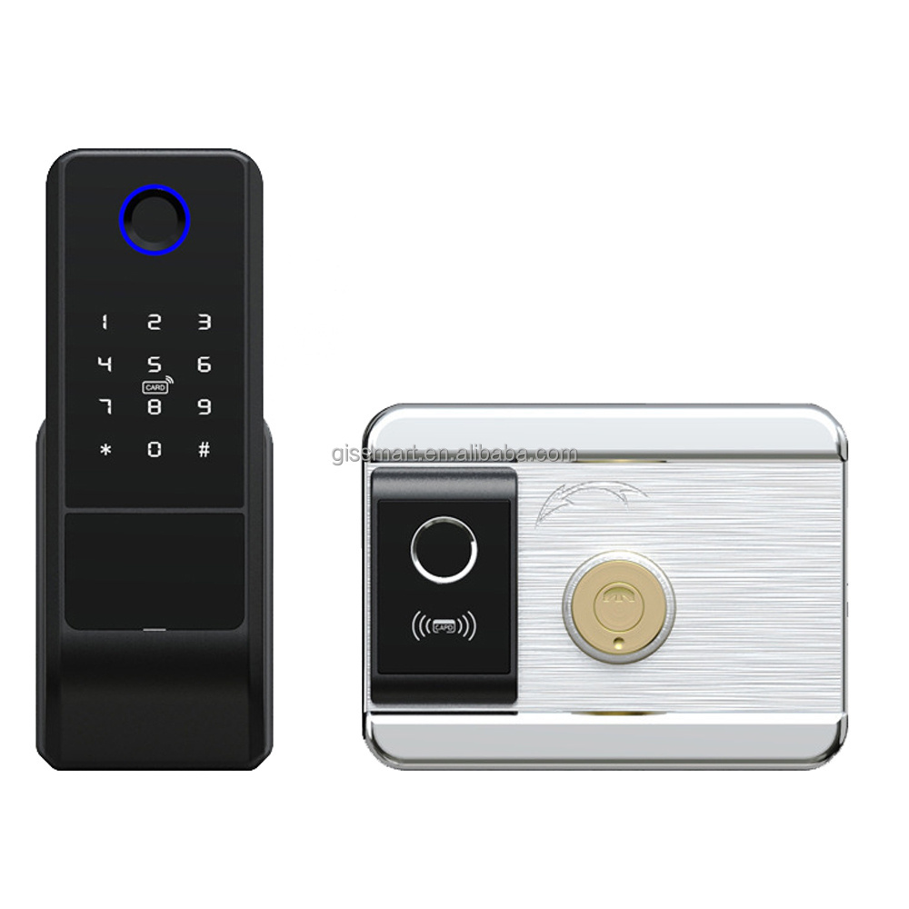 Tuya App Smart Home Lock Electronic Rf Card Keypad Fingerprint Door Lock Ttlock Finger Print Digital Door Lock for Home AirBNB