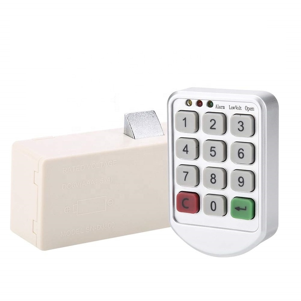 PW206Z Factory Keyless Hidden Invisible Digital Electronic Smart Cabinet Lock Password Code Keypad Password Cabinet Locker Lock