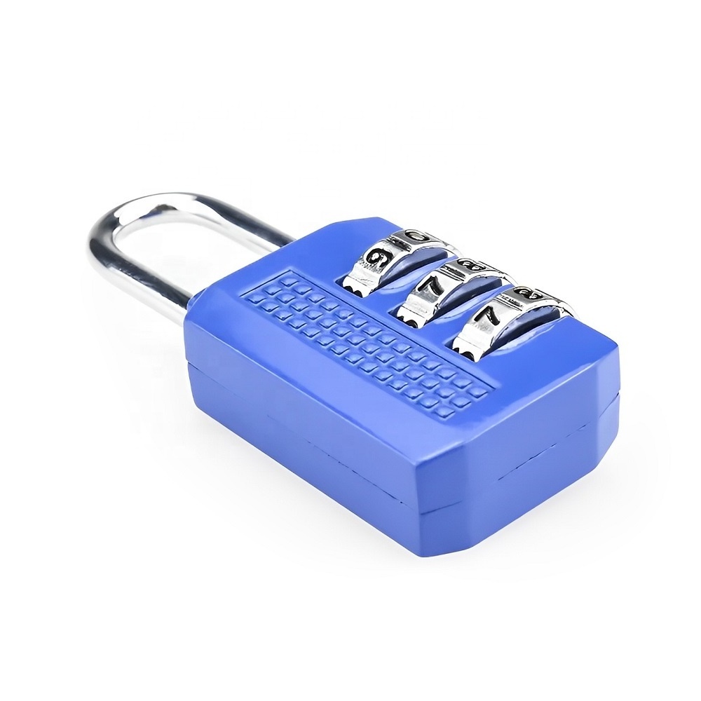 Hardened Zinc Alloy Shackle Gym Locker Lock Outdoor Mechanical Password Padlock Locker Lock 3 Digit Combination Cabinet Lock