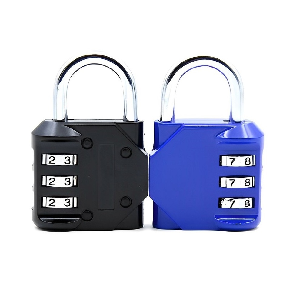 Cheap School Gym Cabinet Gate Fence Toolbox 3 Digit Mechanical Combination Locks Password Padlock Combination Lock for Lockers