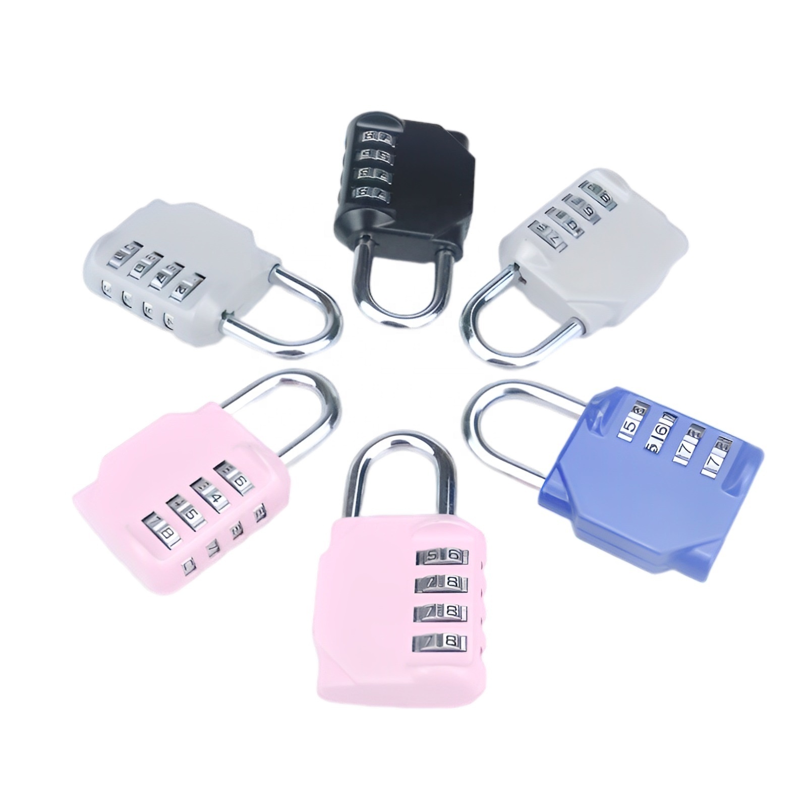 4 Digit Combination Password Pad Lock Manufacturer Promotion Price Zinc Alloy Keyless Luggage 4 Number Code Digital Padlock