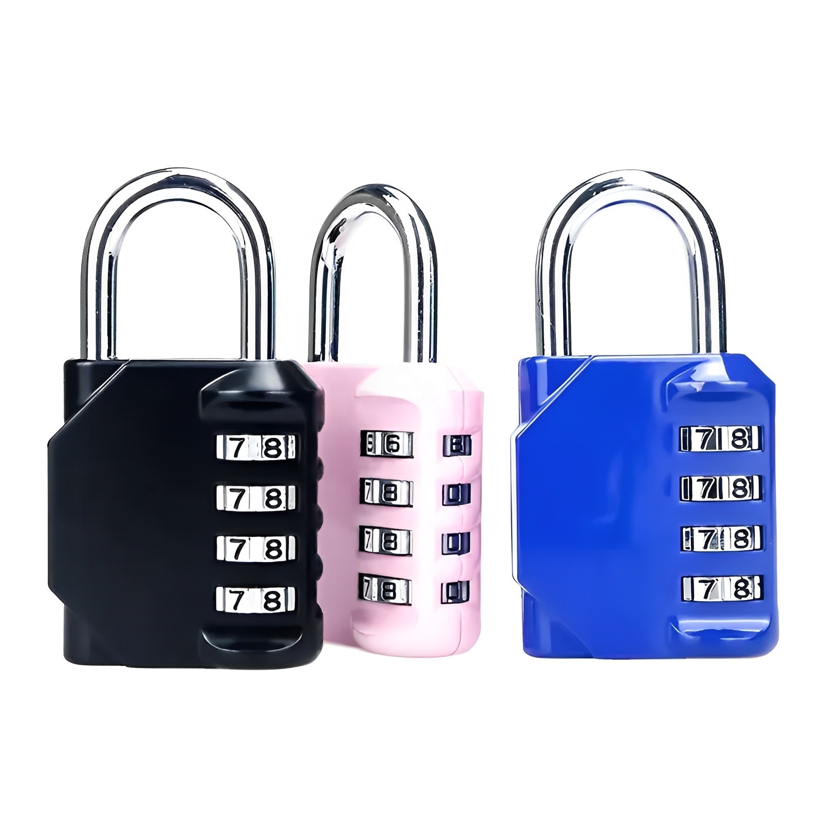 4 Digit Combination Password Pad Lock Manufacturer Promotion Price Zinc Alloy Keyless Luggage 4 Number Code Digital Padlock