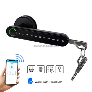 Entry door inside room ttlock app password finger print for front wood door smart lock biometric keyless door fingerprint lock