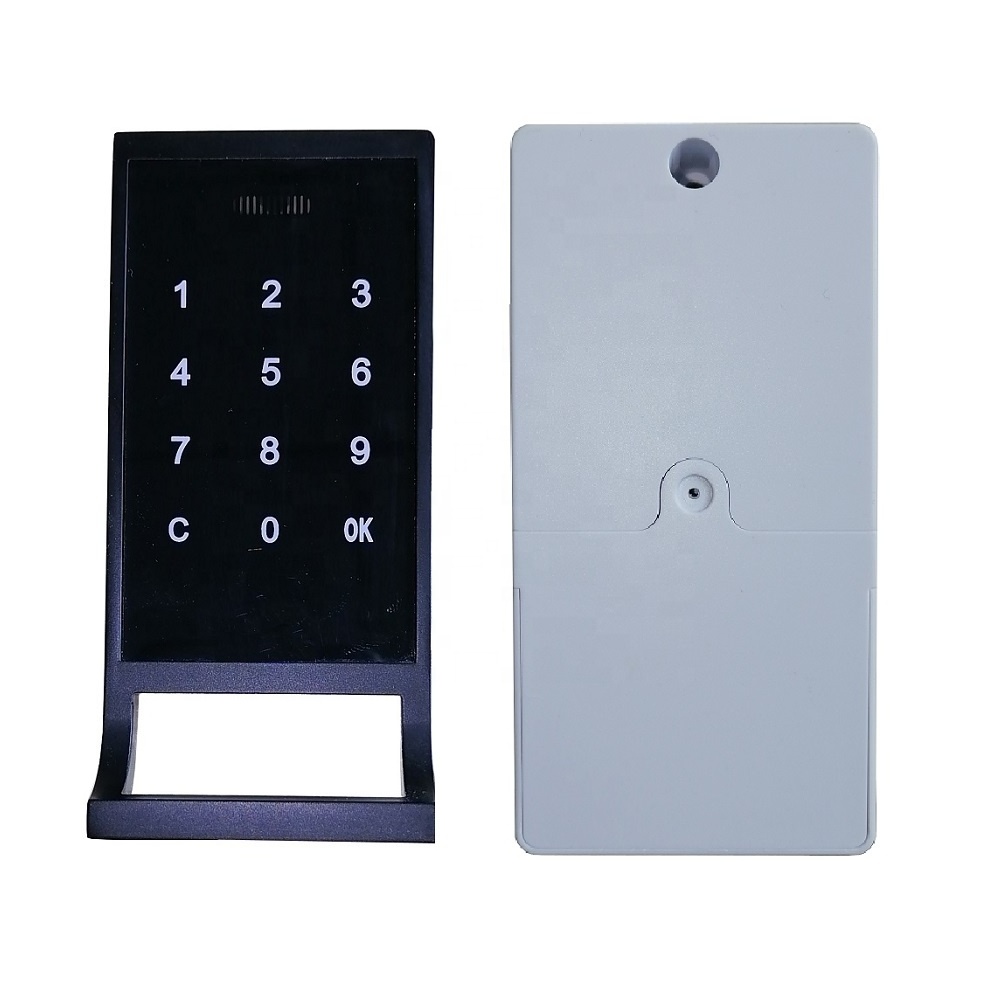 Zinc alloy digital pin code electronic locker cabinet lock with wristband master key