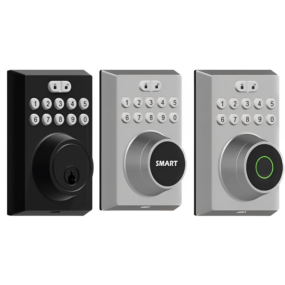 Easy Install Home Hotel Apartment Security Electronic Combination Entry Door Lock Digital Fingerprint Deadbolt Smart Door Lock