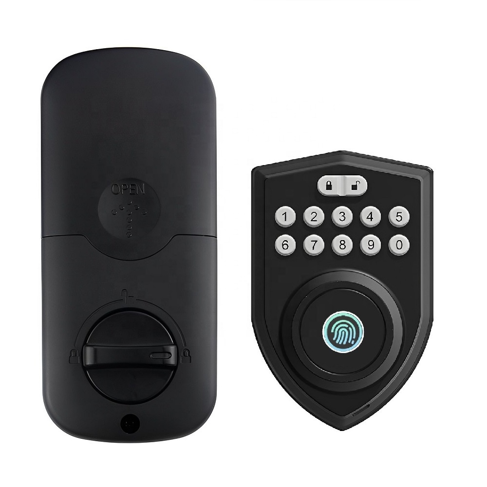 Keyless Entry Front Door Smart Deadbolt Lock Easy Install Electronic Keypad Door Lock for Home Bedroom Fingerprint Deadbolt Lock