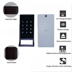 Zinc alloy digital pin code electronic locker cabinet lock with wristband master key