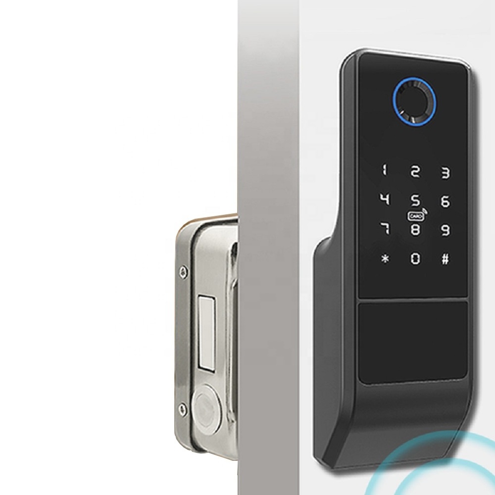 Tuya App Smart Home Lock Electronic Rf Card Keypad Fingerprint Door Lock Ttlock Finger Print Digital Door Lock for Home AirBNB