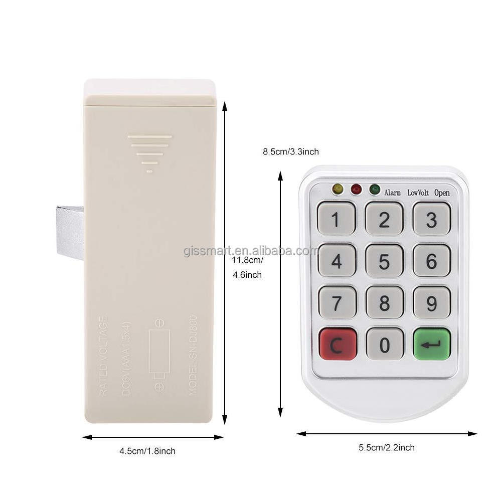 High Quality Password Electric Swimming Pool Safe Lock Sauna Locker Lock Office Zinc Keypad Electronic Cabinet Lock Combination