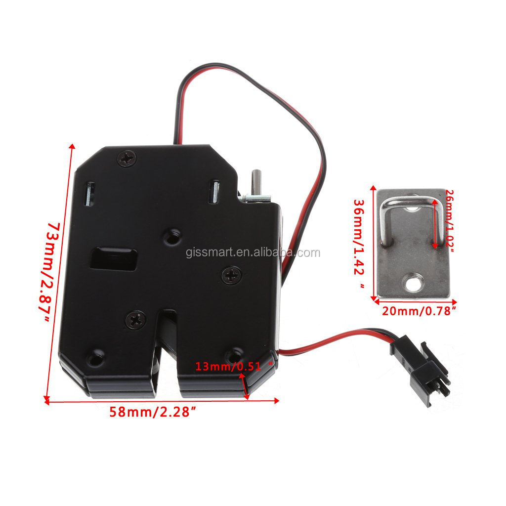 12v Electronic Smart Cabinet Lock Metal Safety 12v Locker Lock Electrical Latch 24v for Express Cabinet Magnetic Lock