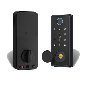 Office Apartment Home Front Door Mobile Control Keyless Biometric Electronic European Style Tuya Smart Fingerprint Deadbolt Lock