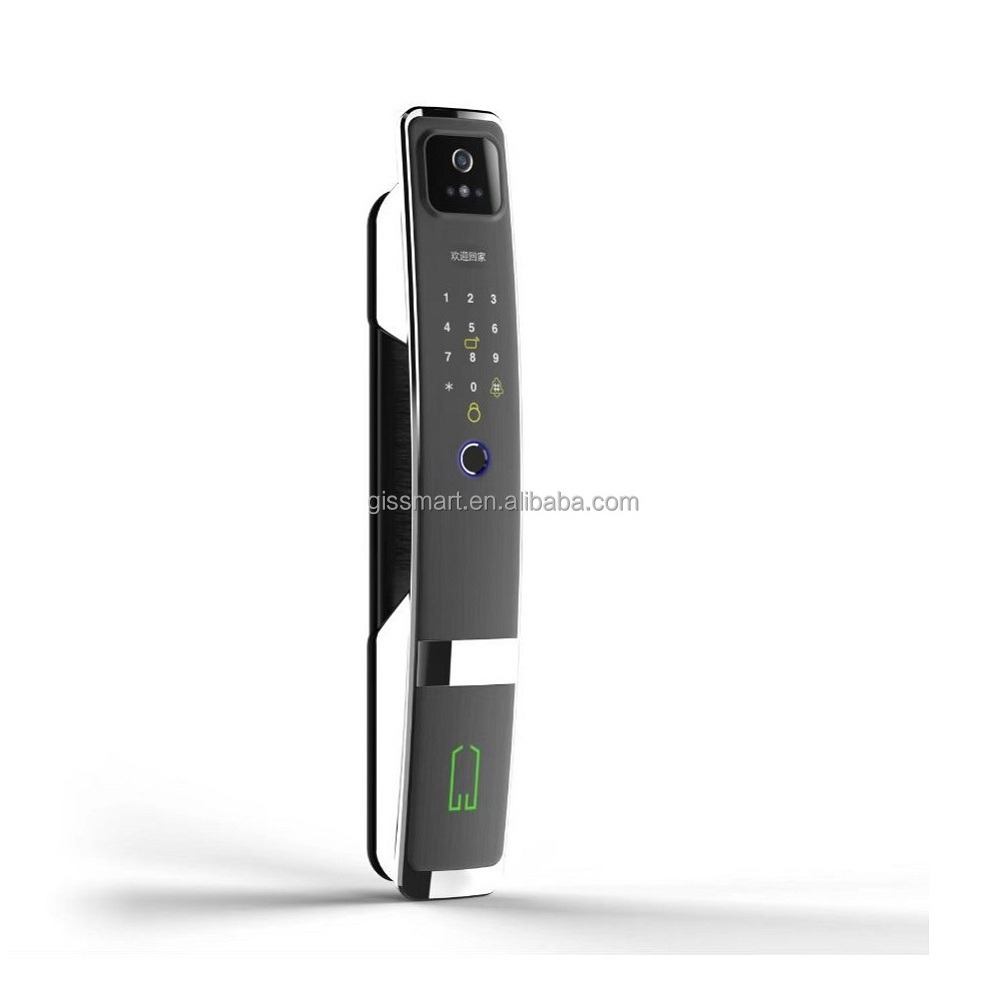 Biometric Door Locks 3D Face Recognition Smart Door Lock with Tuya or Smart Life App Keyless Door Lock Deadbolt with Camera