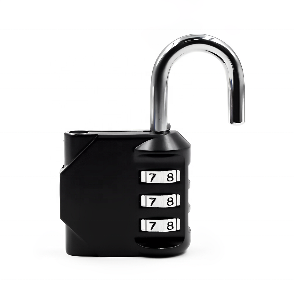 GIS Smart Custom Logo Zinc Alloy Combination Lock for Travel Luggage Suitcase Padlock Customs 3 Digit Password Mini Combo Lock