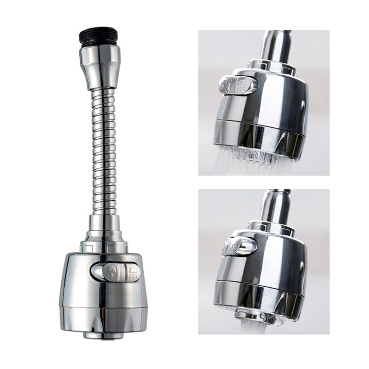 Kitchen sink universal rotating universal faucet extender