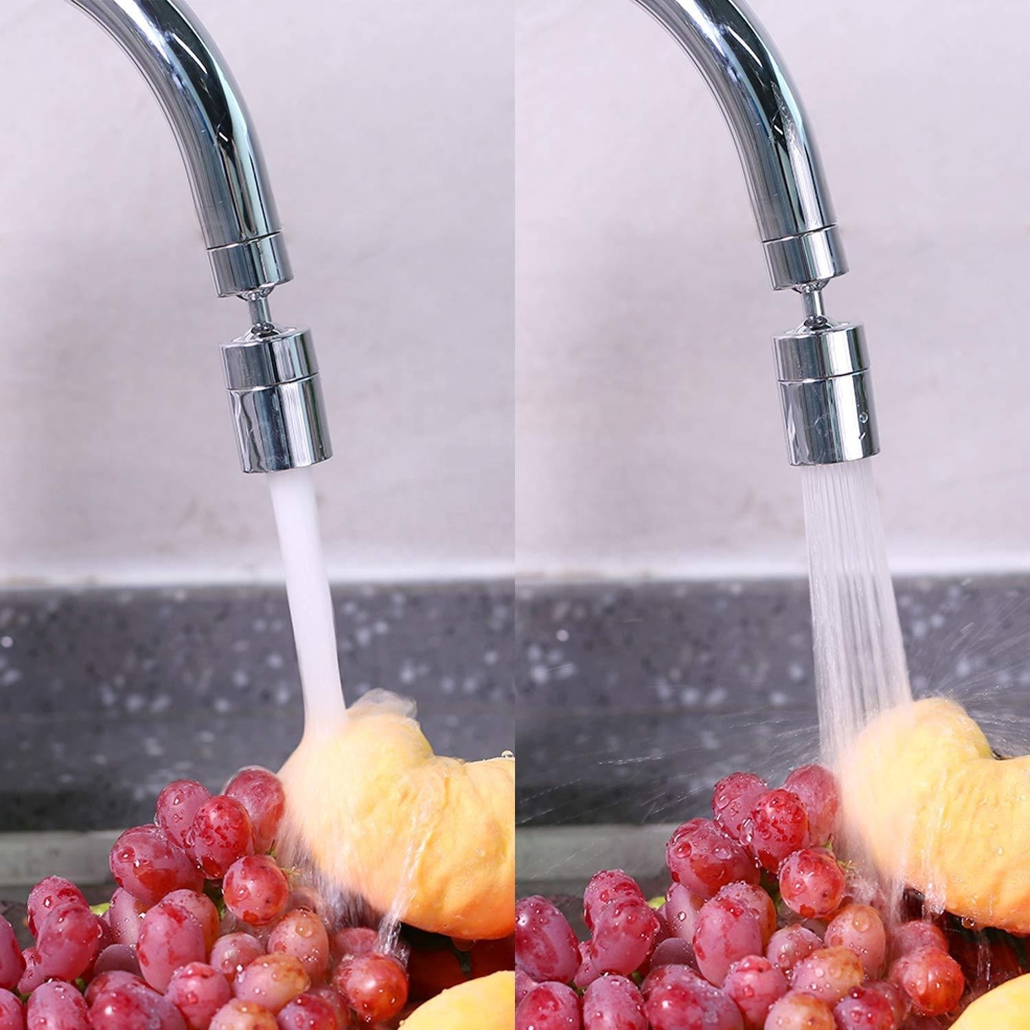 saving universal splash filter faucet multi-function sprayer head kitchen faucet 720 degrees rotating faucet head