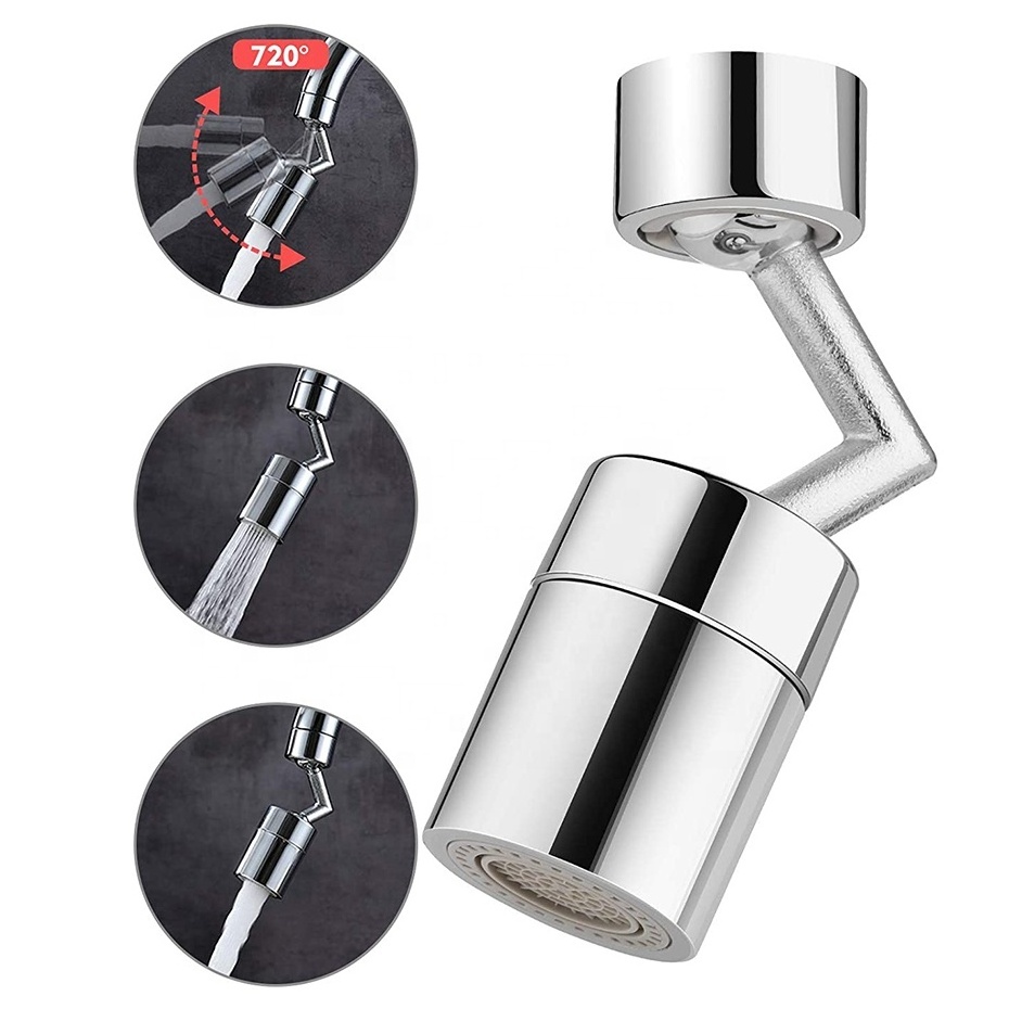 saving universal splash filter faucet multi-function sprayer head kitchen faucet 720 degrees rotating faucet head