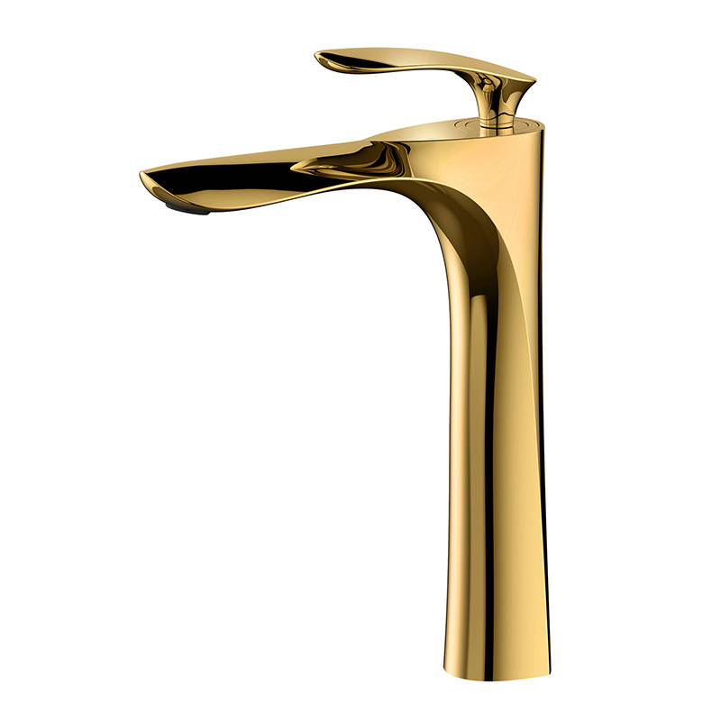 Luxury Gold New Bathroom Brass classic basin faucet Modern high quality wash basin faucet rose gold