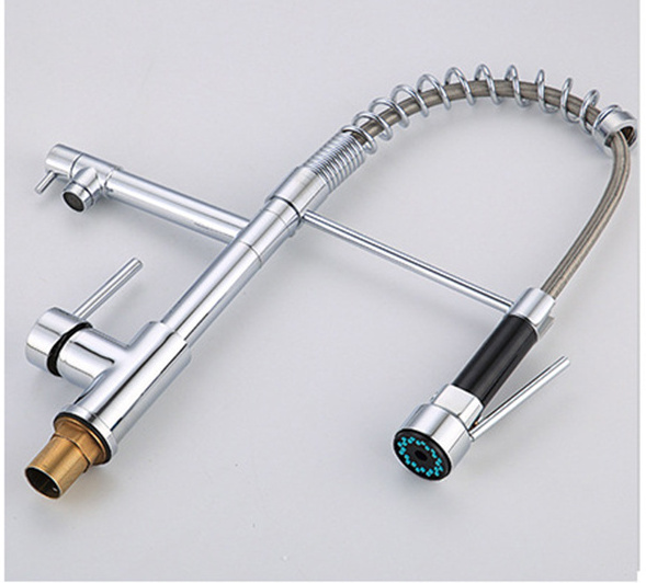 Factory Competitive Price Single Lever Pull Out Kitchen Sink Faucet Deck Mounted 360 Adjustable Flexible Kitchen Faucet