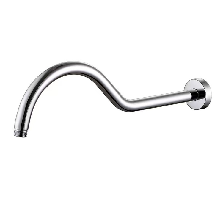 Stainless Steel Wall Mounted Shower Arm Pipe S Shape Shower Rod