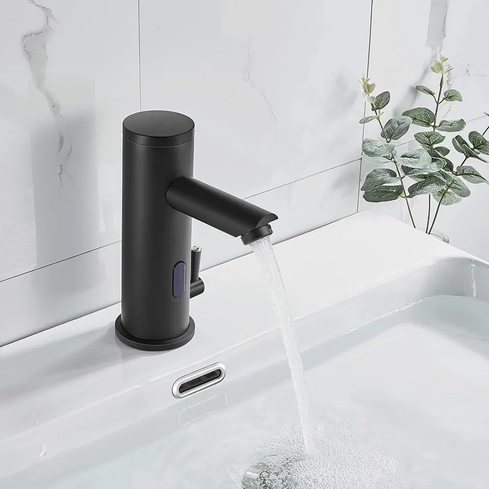 Bathroom Wash Basin Mixer Sensor Faucet Touchless Taps Hands Free Automatic Mixer