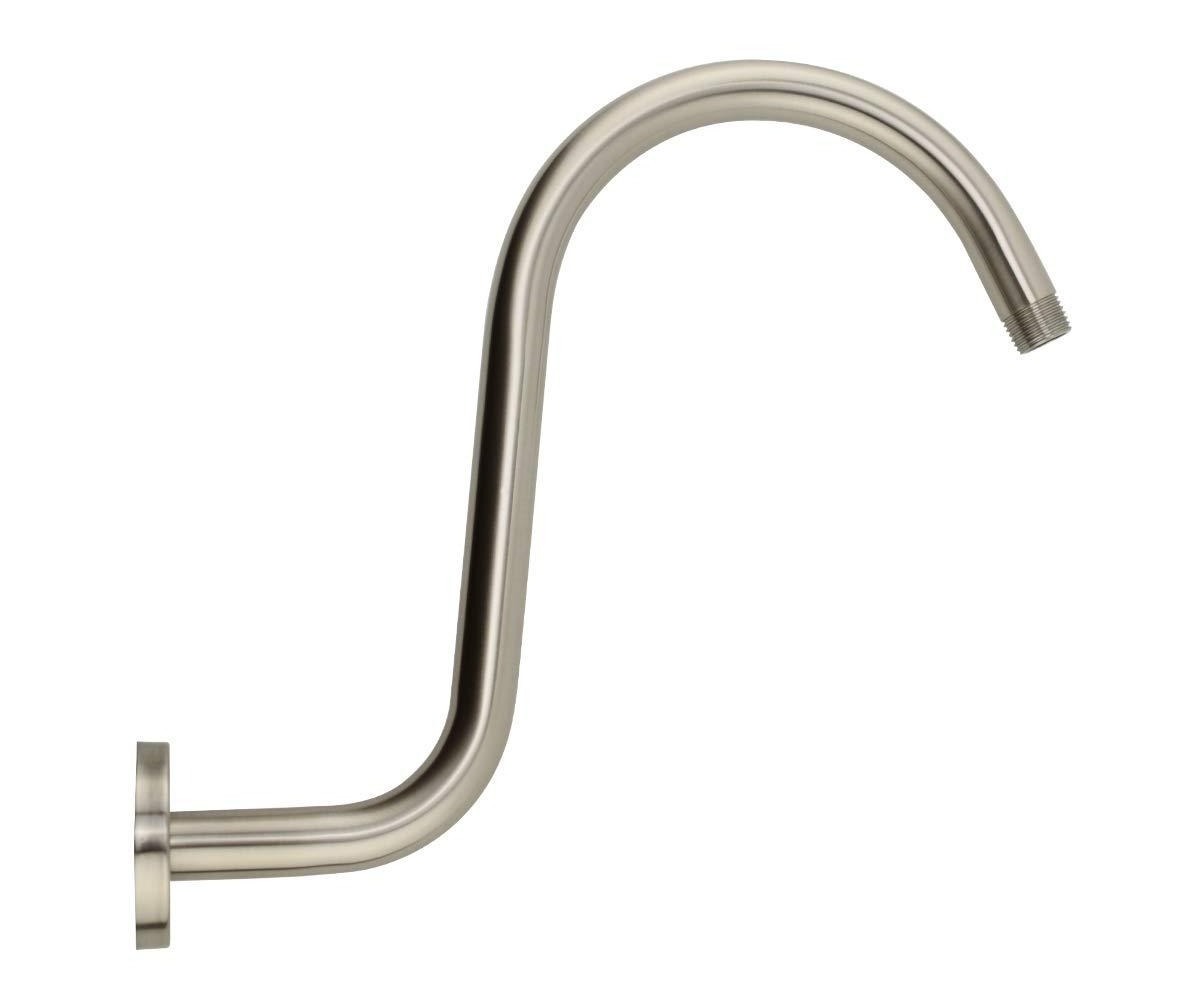 Stainless Steel Wall Mounted Shower Arm Pipe S Shape Shower Rod